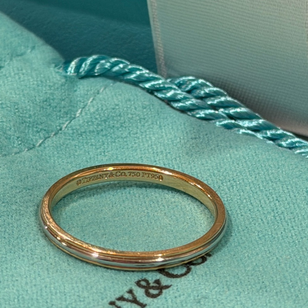 Tiffany & Co. Platinum and 18k Gold Ring